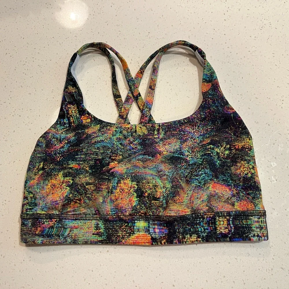 Lululemon Energy Bra in Glitch Tapestry Starlight Multi Size 4